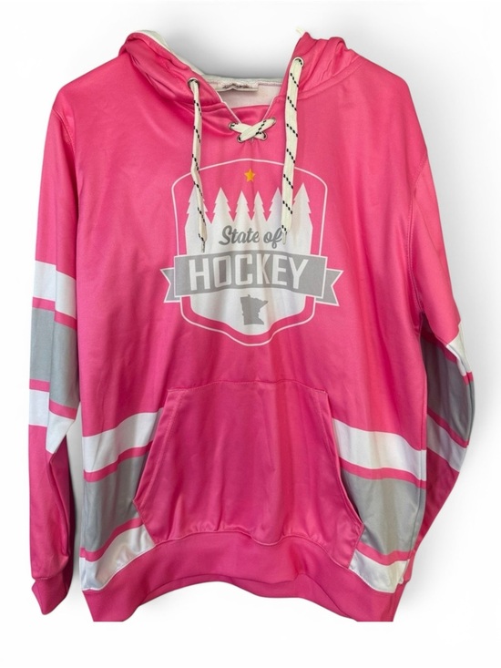 jerzee hub Tops - State of Hockey Women's Pink Performance Hoodie